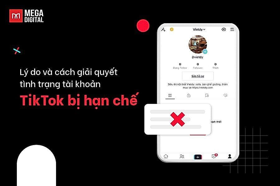 Tài khoản TikTok bị hạn chế? Nguyên nhân và Cách khắc phục