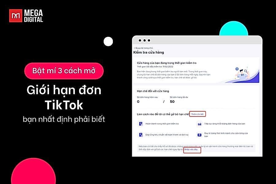 Bật mí 3 cách mở giới hạn đơn TikTok bạn nhất định phải biết